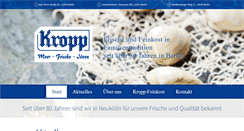 Desktop Screenshot of kropp-feinkost.de