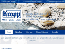 Tablet Screenshot of kropp-feinkost.de